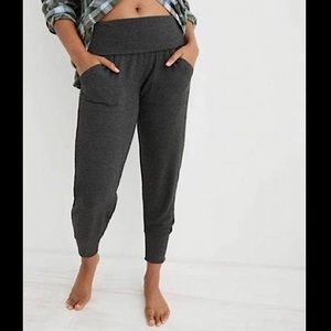 Aerie plush fold over jogger